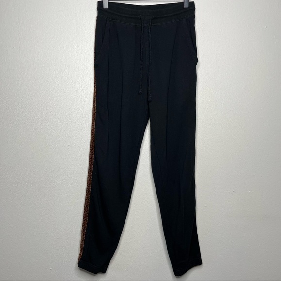 Rails Women Joggers Pants XS Black Kingston Side Stripe Velvet Pull On - Picture 2 of 12